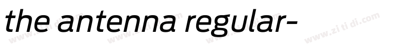 the antenna regular字体转换